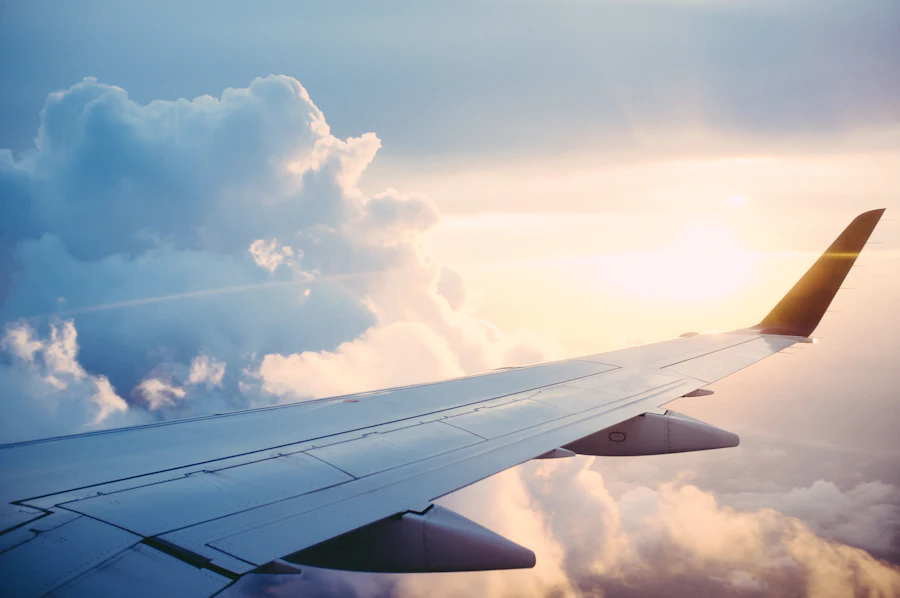 View from an aeroplane window